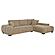 Octavia Upholstered Sectional Chaise Sofa Camel by Coaster
