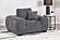 Octavia Upholstered Track Arm Accent Chair Charcoal Grey by Coaster