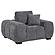 Octavia Upholstered Track Arm Accent Chair Charcoal Grey by Coaster
