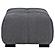 Octavia Upholstered Rectangular Ottoman Charcoal Grey by Coaster