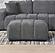 Octavia Upholstered Rectangular Ottoman Charcoal Grey by Coaster