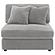 Blaine Upholstered Armless Chair Fog by Coaster