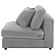 Blaine Upholstered Armless Chair Fog by Coaster