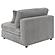 Blaine Upholstered Armless Chair Fog by Coaster