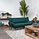 Acton Upholstered Flared Arm Loveseat Teal Blue by Coaster