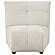 Charlotte Upholstered Curved Armless Chair Ivory by Coaster