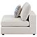 Serene Upholstered Armless Chair Beige by Coaster