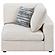 Serene Upholstered Corner Beige by Coaster