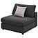 Serene Upholstered Armless Chair Charcoal by Coaster