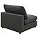 Serene Upholstered Armless Chair Charcoal by Coaster