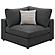 Serene 4-piece Upholstered Modular Sectional Charcoal by Coaster