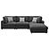 Serene 4-piece Upholstered Modular Sectional w/Ottoman Charcoal by Coaster