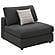 Serene Upholstered Armless Chair Charcoal by Coaster