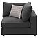 Serene Upholstered Corner Charcoal by Coaster