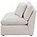 Hobson Cushion Back Armless Chair Off-White by Coaster