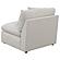 Hobson Cushion Back Armless Chair Off-White by Coaster
