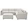 Hobson 6-piece Reversible Cushion Modular Sectional Off-White by Coaster