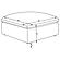 Hobson Cushion Seat Ottoman Off-White by Coaster
