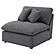 Hobson Upholstered Armless Chair Charcoal by Coaster