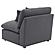 Hobson Upholstered Armless Chair Charcoal by Coaster