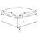 Hobson Square Upholstered Ottoman Charcoal by Coaster