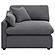 Hobson Upholstered LAF Chair Charcoal by Coaster