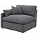 Hobson Upholstered LAF Chair Charcoal by Coaster