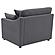 Hobson Upholstered RAF Chair Charcoal by Coaster