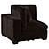 Lakeview Upholstered Corner Chair Dark Chocolate by Coaster
