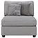 Cambria Upholstered Armless Chair Grey by Coaster