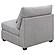 Cambria Upholstered Armless Chair Grey by Coaster