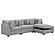 Cambria 4-piece Upholstered Modular Sectional (Configuration 2) Grey by Coaster