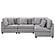 Cambria 4-piece Upholstered Modular Sectional (Configuration 3) Grey by Coaster