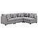 Cambria 4-piece Upholstered Modular Sectional (Configuration 3) Grey by Coaster