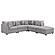 Cambria 5-piece Upholstered Modular Sectional (Configuration 5) Grey by Coaster