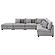 Cambria 6-piece Upholstered Modular Sectional (Configuration 6) Grey by Coaster