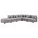 Cambria 6-piece Upholstered Modular Sectional (Configuration 6) Grey by Coaster