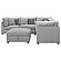 Cambria 6-piece Upholstered Modular Sectional (Configuration 7) Grey by Coaster