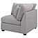 Cambria Upholstered Corner Chair Grey by Coaster