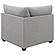 Cambria Upholstered Corner Chair Grey by Coaster