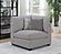 Cambria Upholstered Corner Chair Grey by Coaster