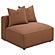 Jennifer Upholstered Tight Back Armless Chair Terracotta by Coaster