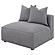 Jennifer Tight Seat Armless Chair Grey by Coaster