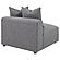 Jennifer Tight Seat Armless Chair Grey by Coaster