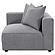 Jennifer Tight Seat Corner Chair Grey by Coaster