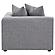 Jennifer Tight Seat Corner Chair Grey by Coaster