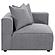 Jennifer Tight Seat Corner Chair Grey by Coaster