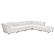 Sunny Square Upholstered Ottoman Natural by Coaster