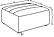Sunny Square Upholstered Ottoman Natural by Coaster
