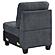 Georgina Upholstered Armless Chair Steel Grey by Coaster